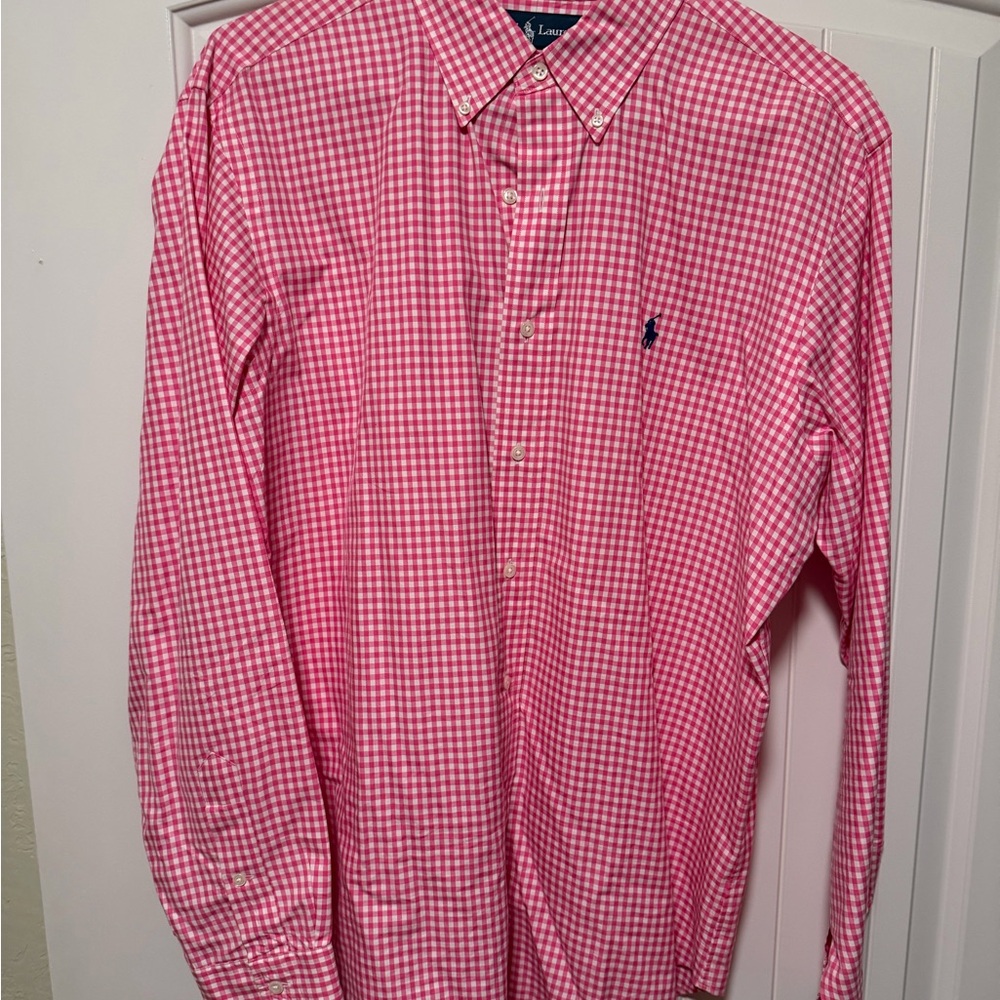 Ralph Lauren Pink Gingham Men's Shirt